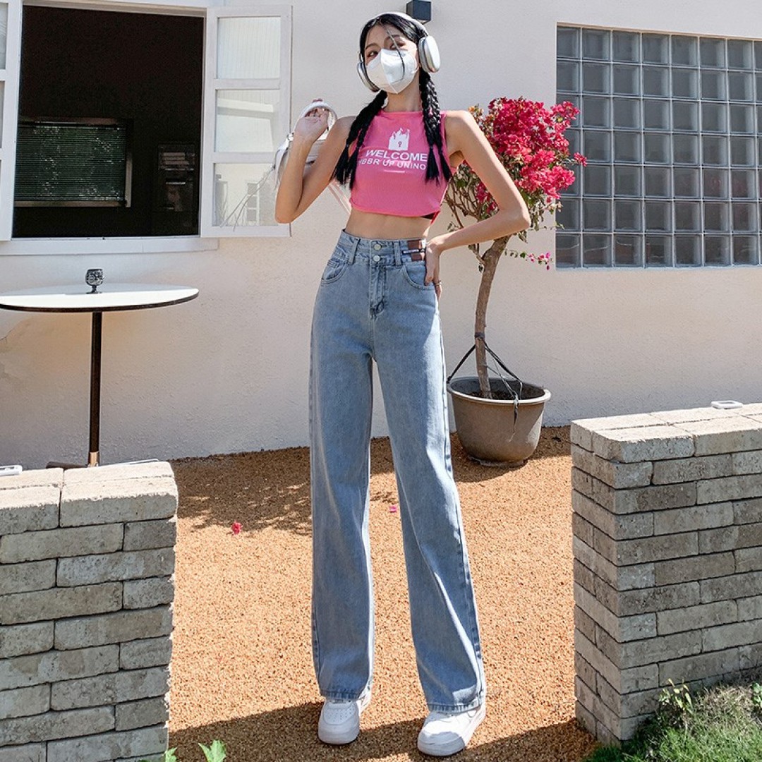 🛍️شلوار جین زنانه مدل واید لگ...