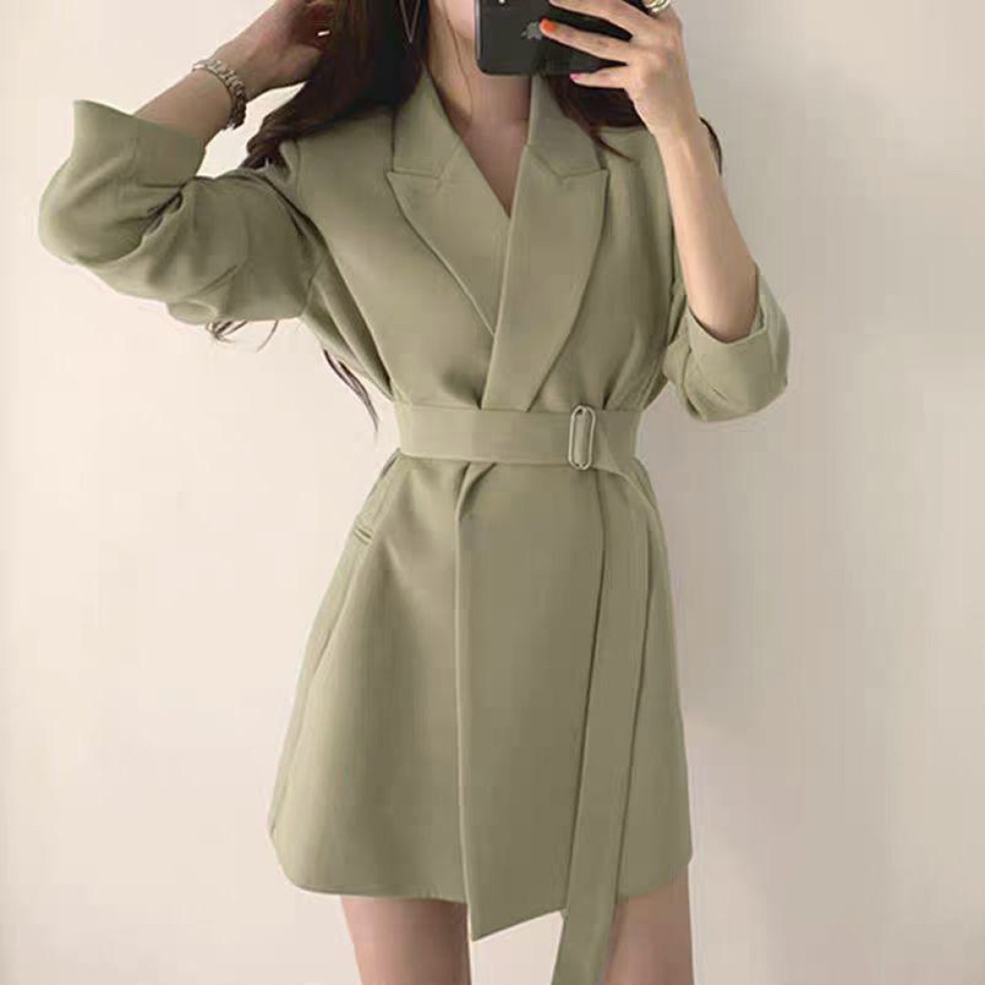 🛍️مانتو کمربندی زنانه...