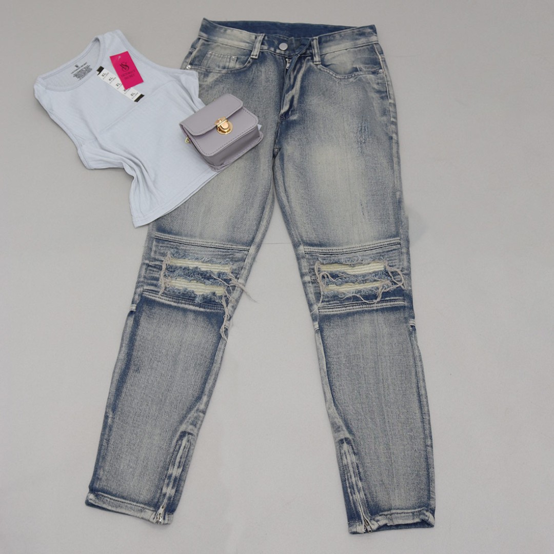 🛍شلوار جین زنانه مدل زاپدار...